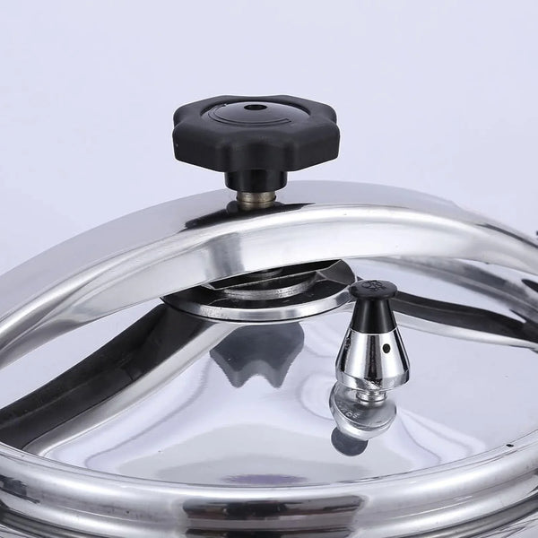 Large Capacity High Pressure Cooker,Stainless Steel Explosion-Proof High Pressure Cooking Pot Non-Stick Cooker Suitable for Induction Cooker Gas (Color : Silver, Size : 50L)7