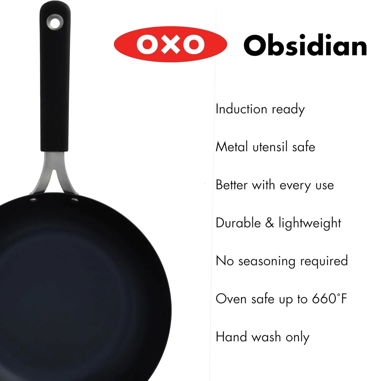 oxo-obsidian-pre-seasoned-carbon-steel-12-wok-pan-with-removable-silicone-handle-holder-induction-oven-safe-black