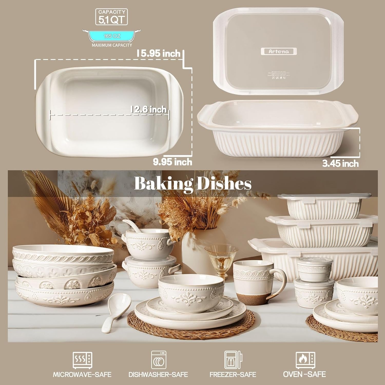 baking-dish-5-1-quarts-casserole-dishes-for-oven-baking-pan-with-handles-lasagna-pan-deep-large-casserole-dish-rectangular-ceramic-bakeware-white-with-lid