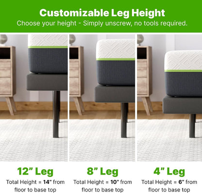Adjustable Base + Signature Hybrid 12” Split King Mattress Bundle – Cooling Memory Foam & Innerspring Hybrid Bundle – Electric Adjustable Bed Frame Power Base with Zero Gravity, Massage9