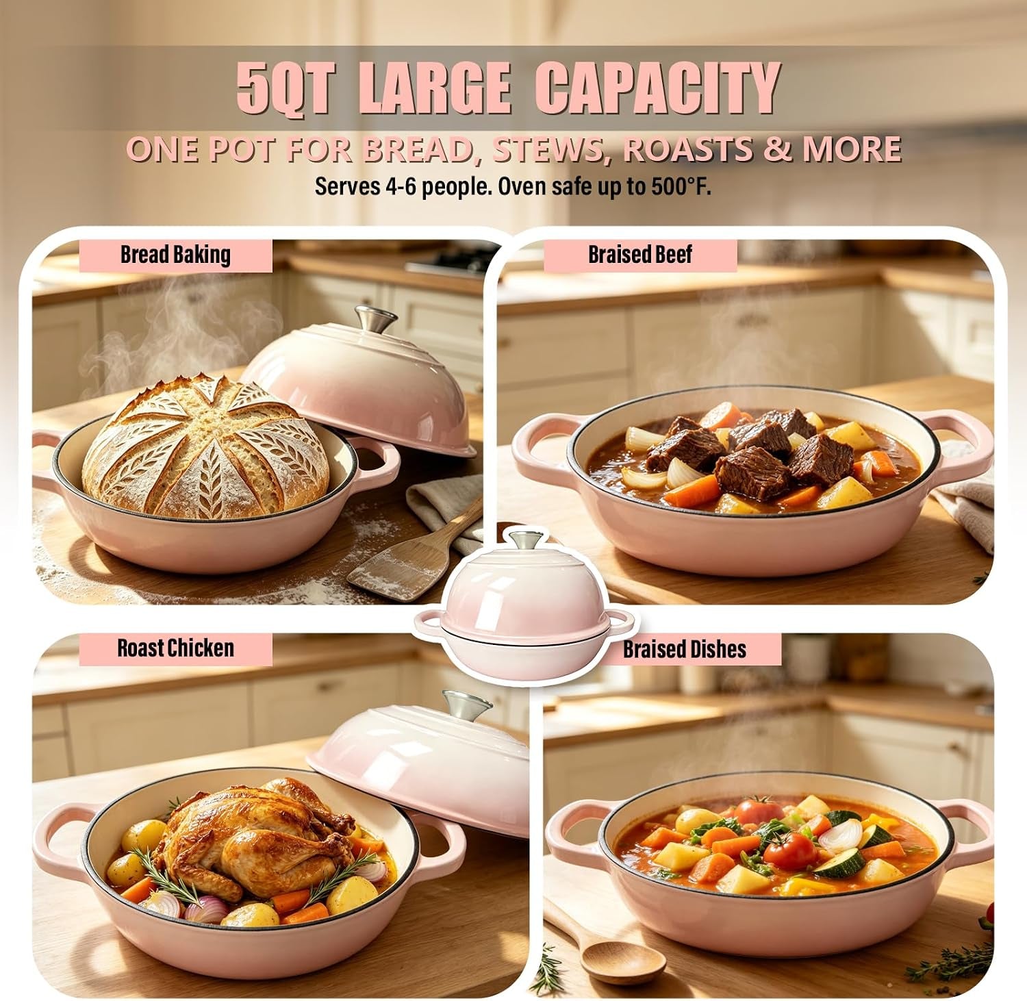 cast-iron-bread-dutch-oven-6qt-cream-enameled-with-lid-even-heat-and-steam-for-crispy-crust-easy-release-enamel-all-stovetops-safe-to-500f-for-sourdough-and-artisan-bread
