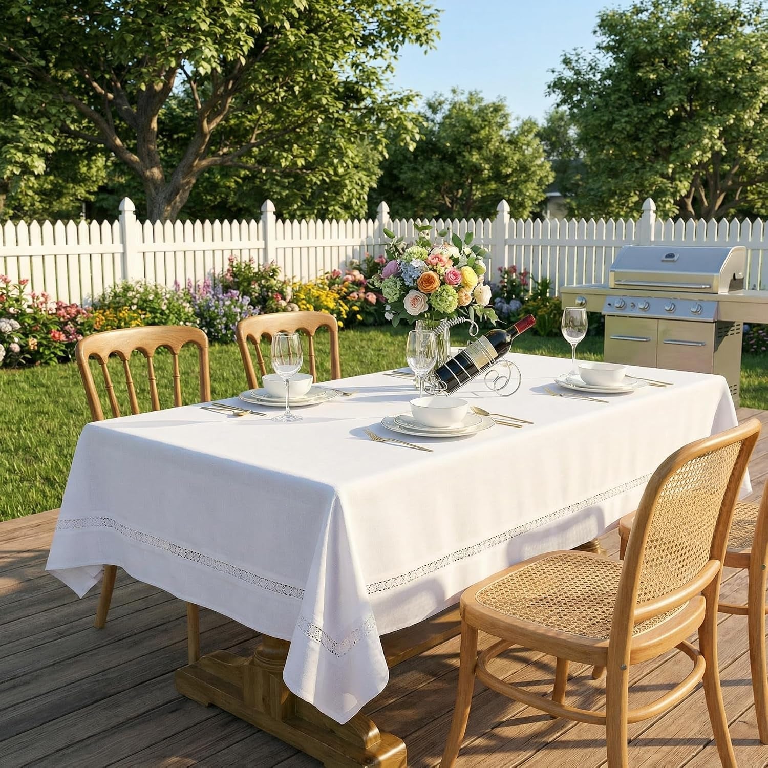 heavy-duty-fabric-tablecloth-with-white-lace-waterproof-wrinkle-free-stain-resistant-oil-proof-for-dining-indoor-outdoor-wedding-holiday-white-rectangle-60x120inch