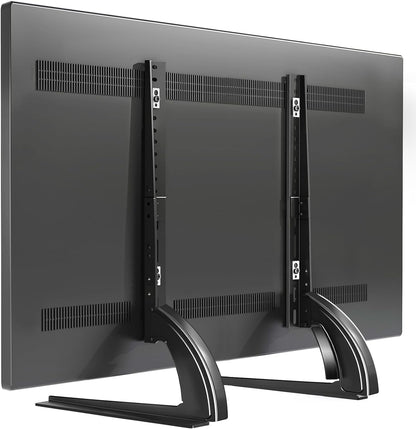 TAVR Universal Table Top TV Stand for 27-65 Inch Tvs Holds up to 88 Lbs | Height Adjustable TV Legs, Strong TV Base, Max VESA 800X500Mm, Black1