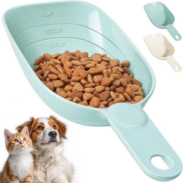 Dog Food Scoop 1 Cup, Pet Food Measuring Cup for Dogs and Cats, Green 8 Oz1