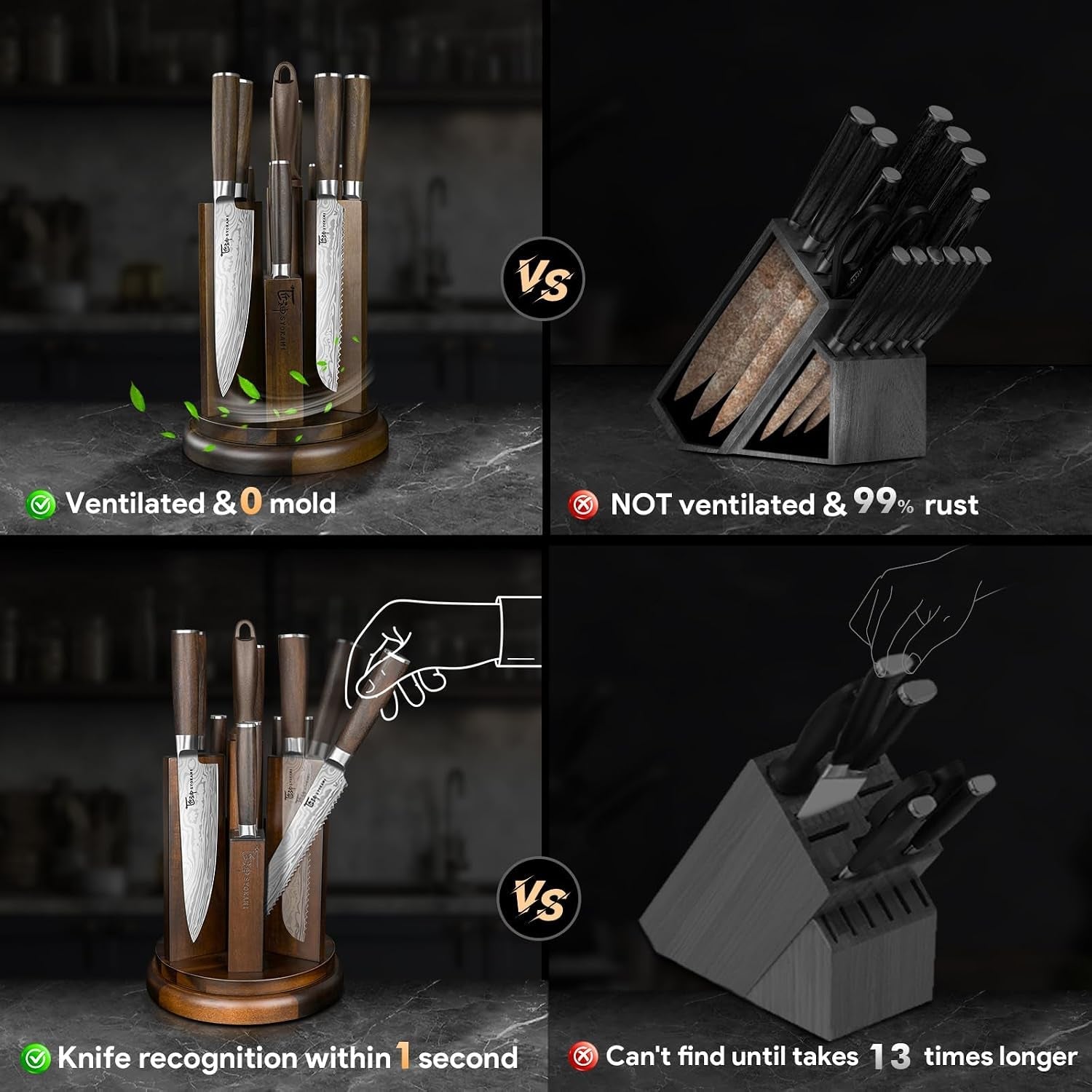 14-piece-kitchen-knife-set-with-magnetic-block-new-for-2026-360-rotatable-block-japanese-style-chef-knife-steak-knife-set-with-sharpener-wood-handle-damascus-pattern-ideal-gift