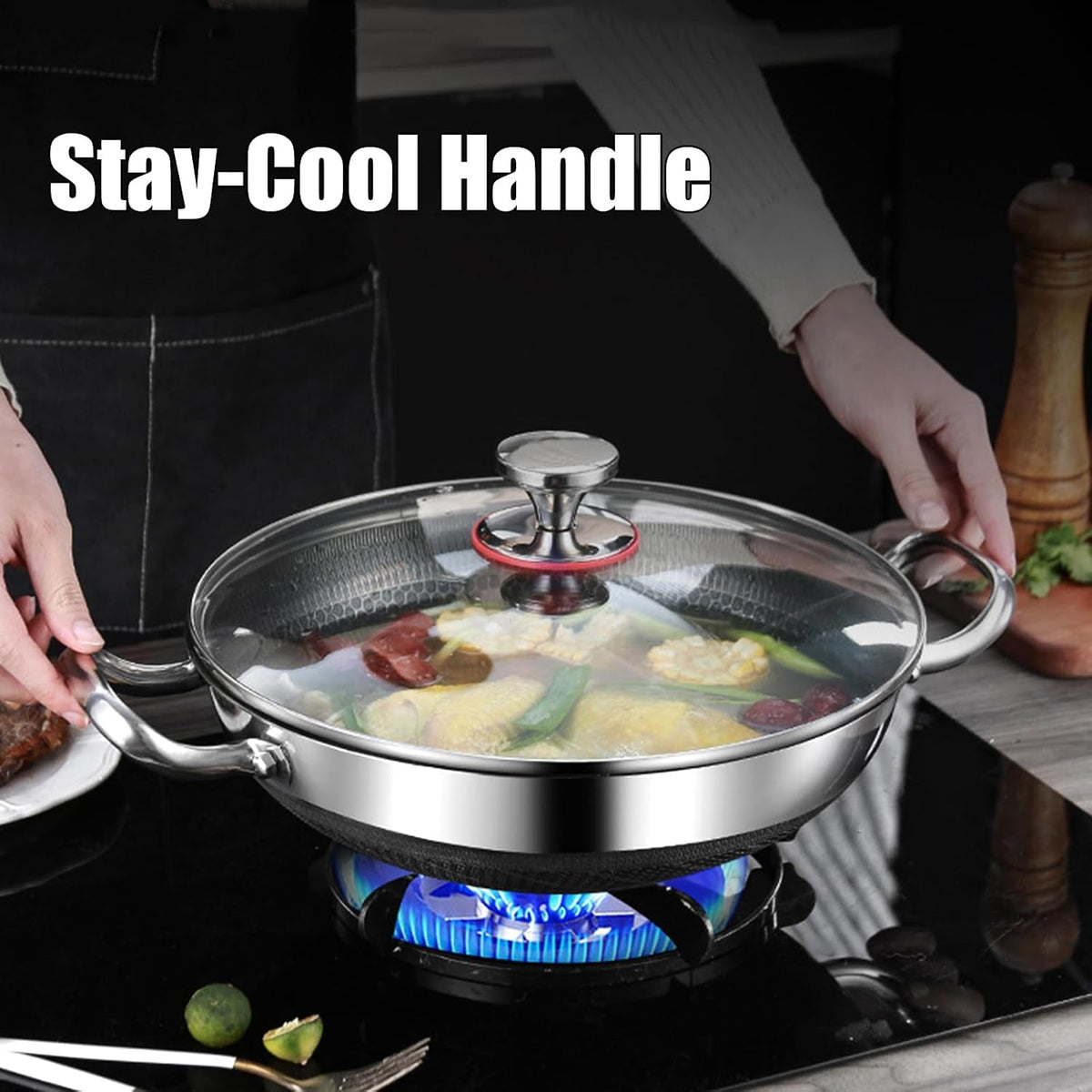 wok-pan-hybrid-nonstick-wok-with-lid-non-stick-stainless-steel-large-deep-woks-stir-fry-pans-stay-cool-handle-skillets-pfoa-free-cookware-works-on-induction-14-17in