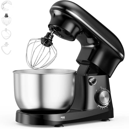 4.2 Qt Stand Mixer, 10-Speed Tilt-Head Electric Mixer for Baking | Include Dough Hook, Whisk, Flat Beater & Splash Lid, 10 Speeds Handle Cakes, Cookies & Bread Dough, Compact, Easy-Clean Bowl1