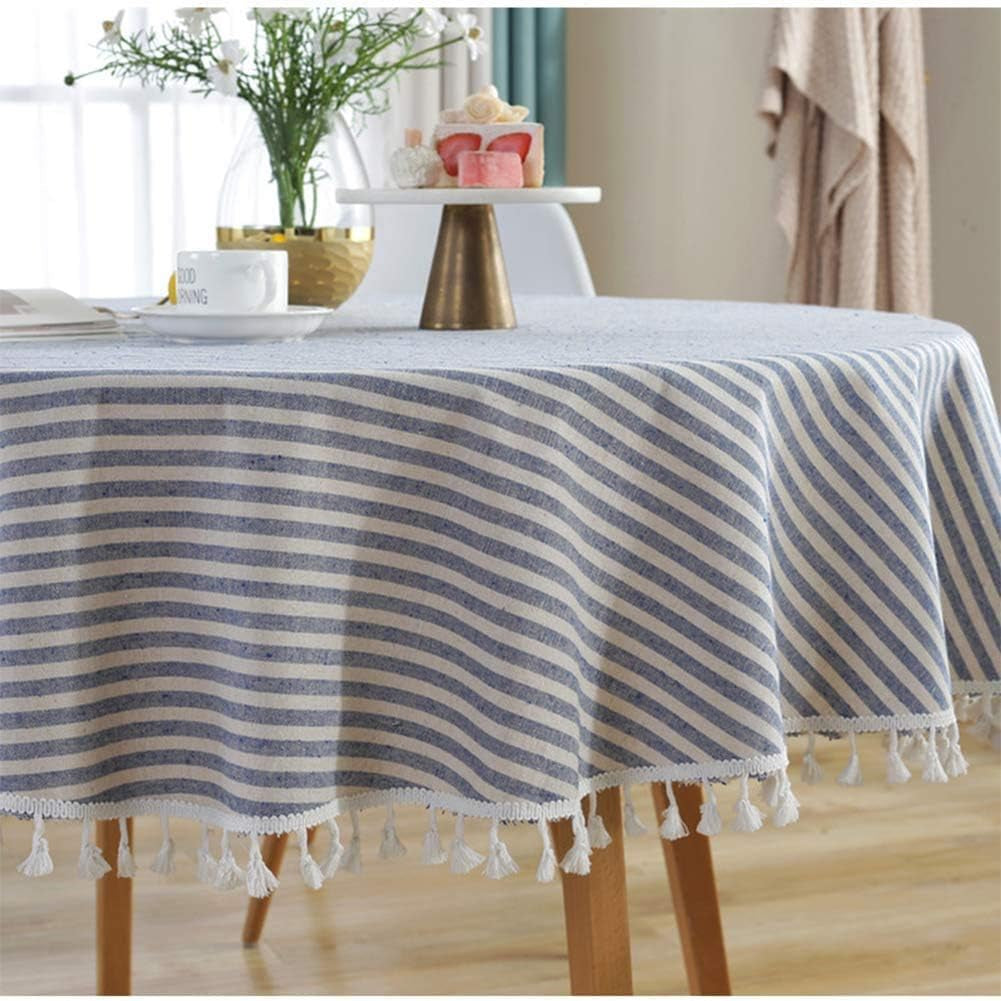 round-tablecloth-stripe-tassel-table-cloth-cotton-blend-dust-proof-table-cover-for-dining-circle-coffee-side-end-card-tables-parties-holiday-indoor-outdoor-use-blue-white-stripes-60-inch