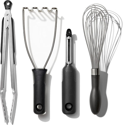 OXO Good Grips Stainless Steel Essential 4-Piece Kitchen Gadget Set1