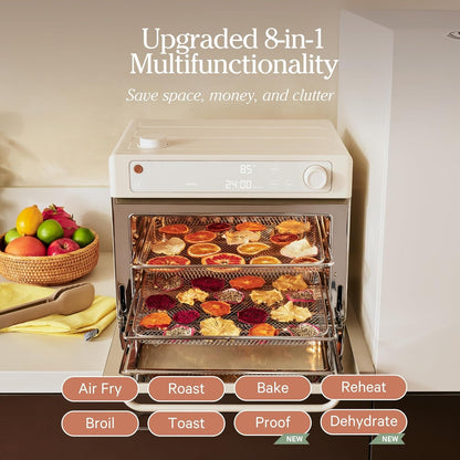 Our Place Wonder Oven Pro, 8-In-1 Digital Air Fryer Oven, 3-Rack, 32 Qt | Non-Toxic Air Fryer Toaster Oven Combo; Basket, Rack, Pan, Tray; Air Fry, Toast, Roast, Bake, Reheat, Broil, Proof, Dehydrate6