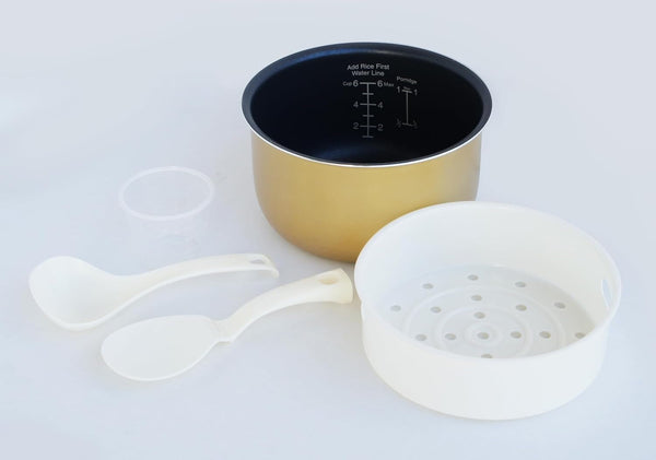 RC-1206 6 Cups Multi-Functional Rice Cooker: Brown Rice, White Rice, Porridge, Oatmeal, Soup, Steam, Stew, Slow Cook and Cake4