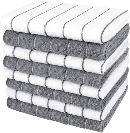 Kitchen Towels, Absorbent Dish Cloth for Kitchen, Soft Dish Towels for Home, Multi-Purpose Cloths for Household Cleaning and Drying-8Pk, 12”X12”1