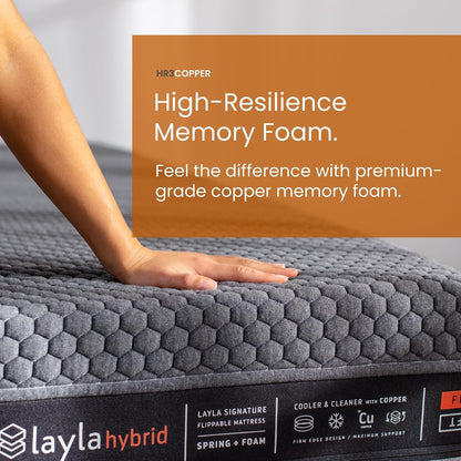 Sleep Hybrid Foam Mattress | Supportive Mattress | Flippable to a Soft or Firm Side | Advanced Cooling Design | Motion Minimizing | Tri-Zone Airflow Layers (King (U.S. Standard))3