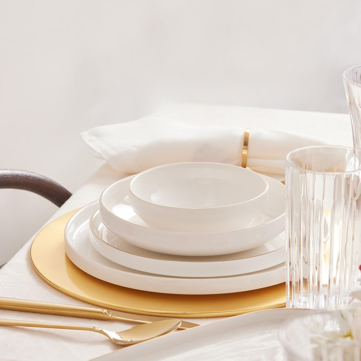 streamline-new-saturn-59-piece-dinnerware-set-for-12-people-new-generation-bone-dinner-plates-pasta-bowls-salad-cereal-bowls-side-plates-serving-platters-porcelain-crockery-set-white-gold