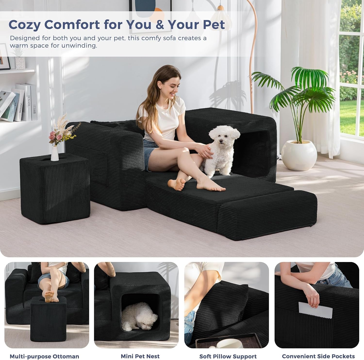 folding-sofa-couch-convertible-floor-sofa-with-armrest-multifunctional-sofa-with-pillow-and-pockets-boneless-couch-for-living-room-black