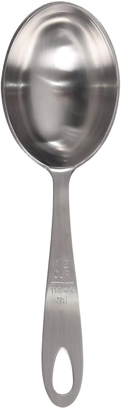 MPC4 4-Piece Stainless Steel Measuring Scoop Set,Silver, 9 Inches Long6