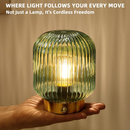 Rechargeable Table Lamp,Cordless Lamp with Memory Function,Green3
