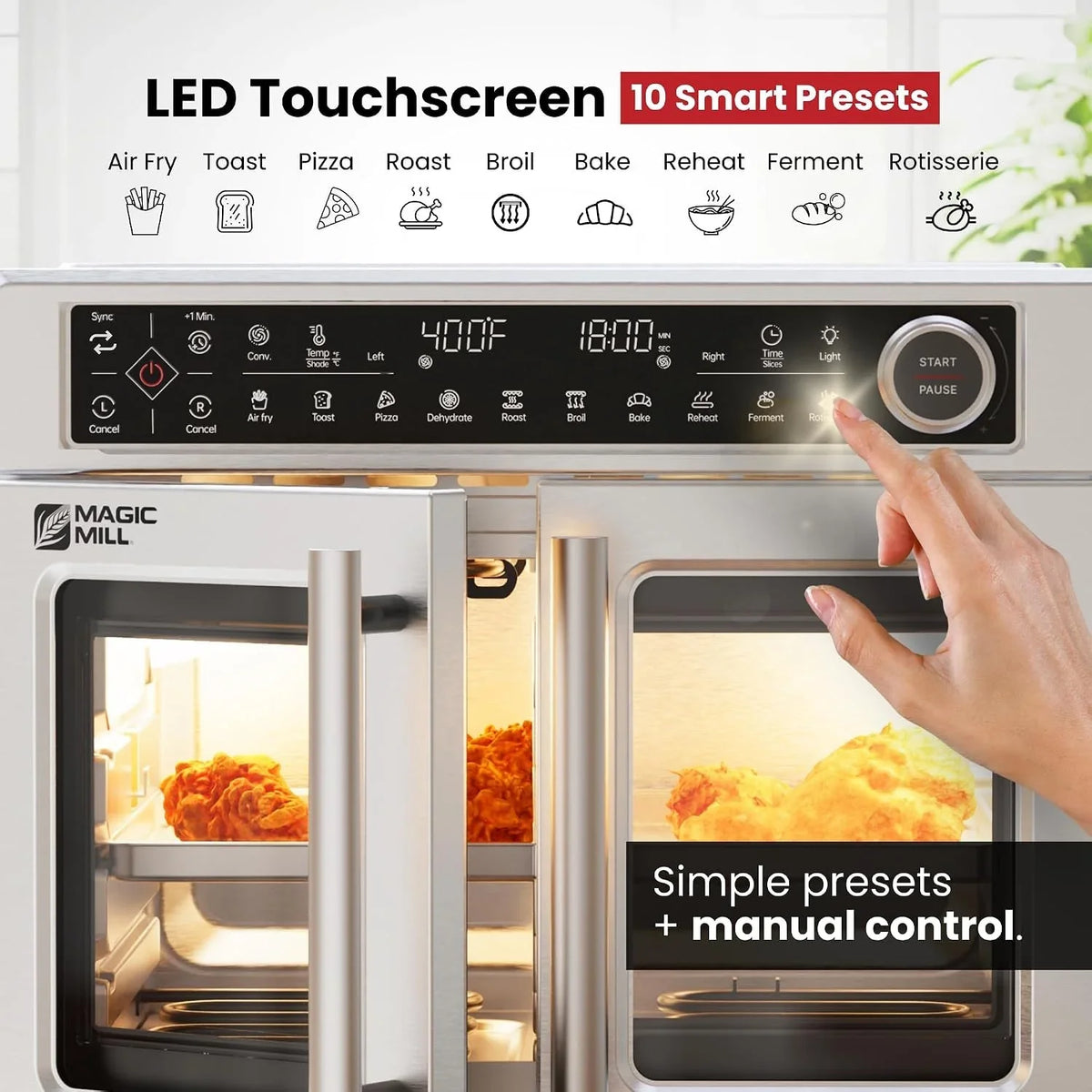 ultra-premium-dual-zone-stainless-steel-air-fryer-toaster-oven-combo-extra-large-32qt-french-door-convection-oven-with-next-gen-patent-technology-13-accessories-rotisserie-sync-finish