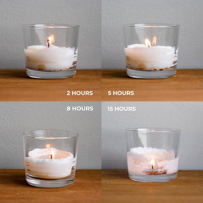 Ivory Votive Candles Set of 36 Unscented Smokeless 15 Hour in Votive Holder5