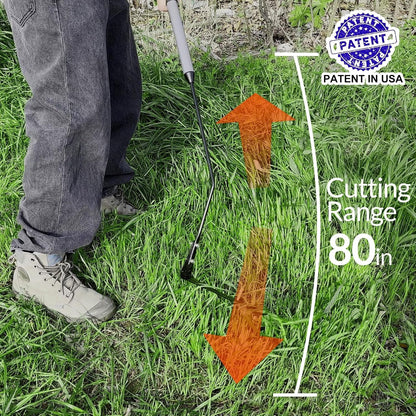 39In Serrated Steel Scythe, Grass Whip for Tall Grass & Weeds4
