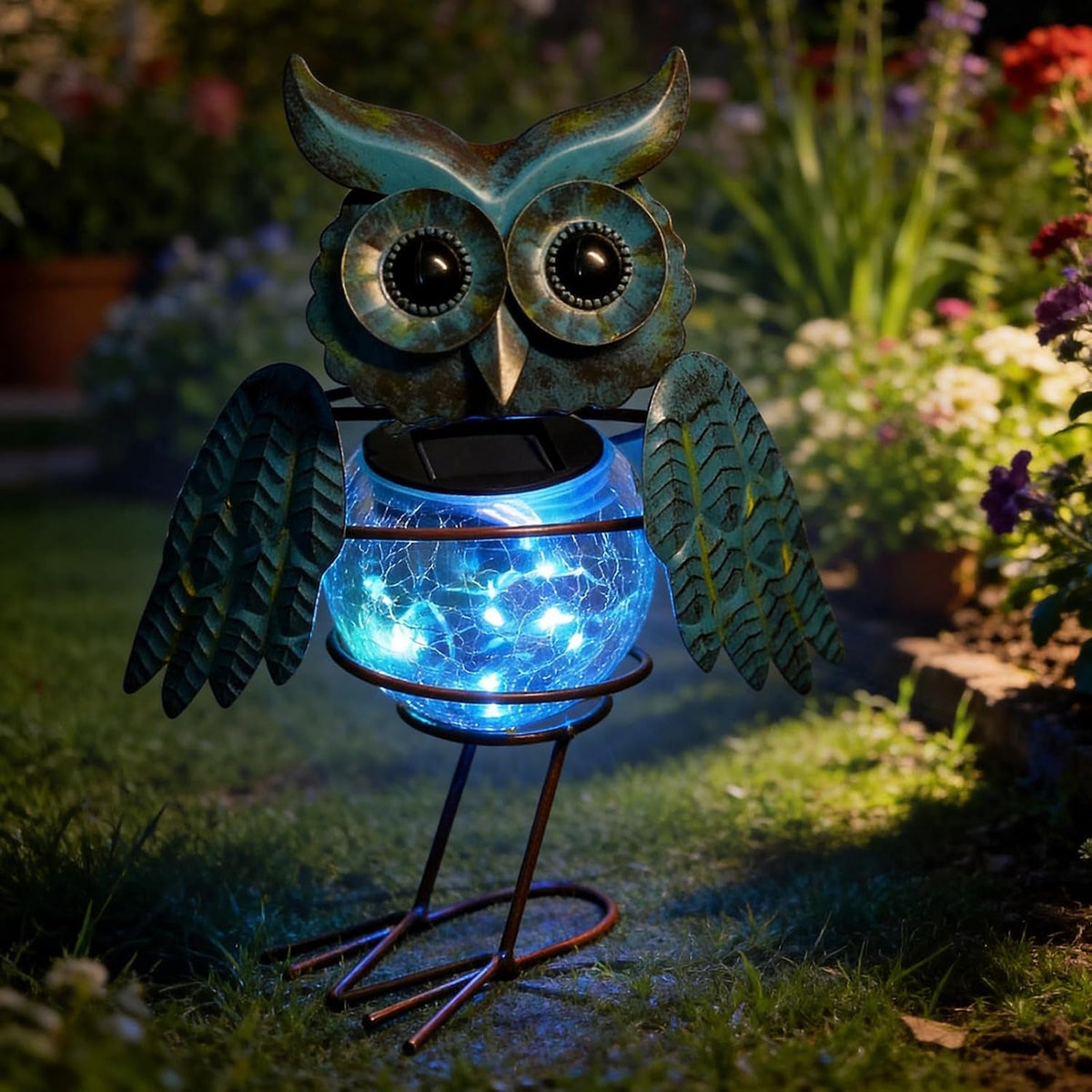 solar-lights-outdoor-garden-owl-decor-vibrant-blue-metal-owl-solar-light-waterproof-with-glowing-crackle-glass-globe-yard-art-statue-for-lawn-porch-patio-garden-gifts