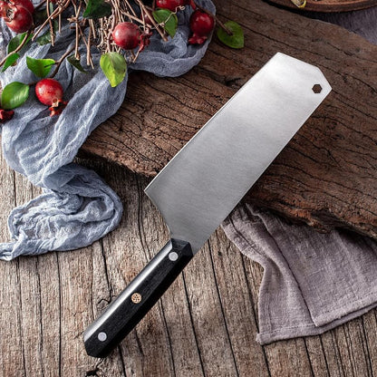 Meat Cleaver, Stainless Steel Kitchen Slicing Knives Chef Meat Cleaver Ultra-Sharp Nakiri Knife Professional Fish Sushi Cooking Cutter3