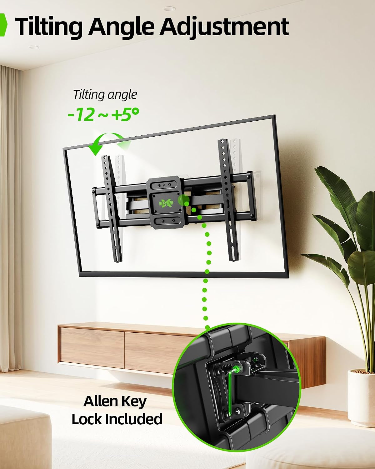 full-motion-tv-wall-mount-for-42-82-inch-tvs-up-to-120lbs-wall-mount-tv-bracket-with-articulating-swivel-tilt-extension-leveling-max-vesa-600x400mm-fits-12-16-wood-stud