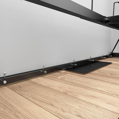 Queen Murphy Bed, Bark Grey, Nebula, 65W7