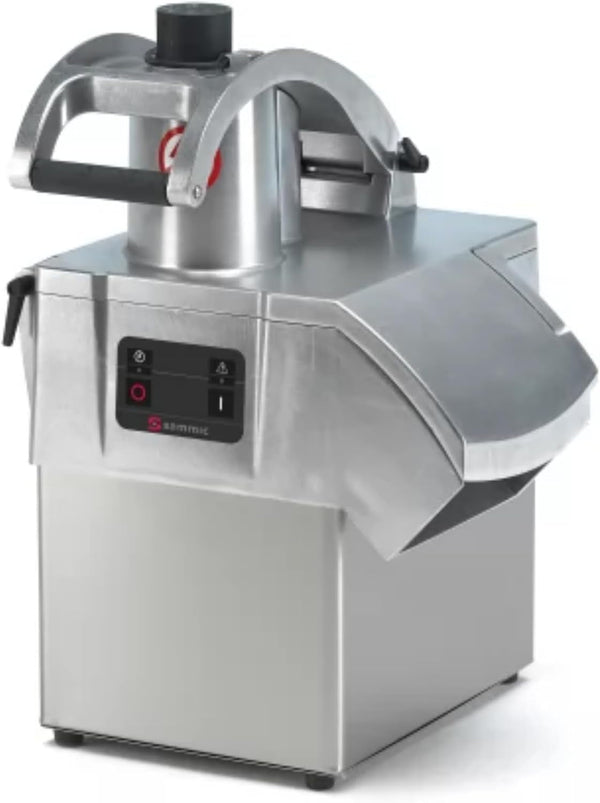 CA-31 Commercial Food Processor Vegetable Prep Machine, 1000 Lbs/Hr Output, Single Speed 365 RPM, Universal Hopper with Continuous Feed, Stainless Steel, Countertop Design1
