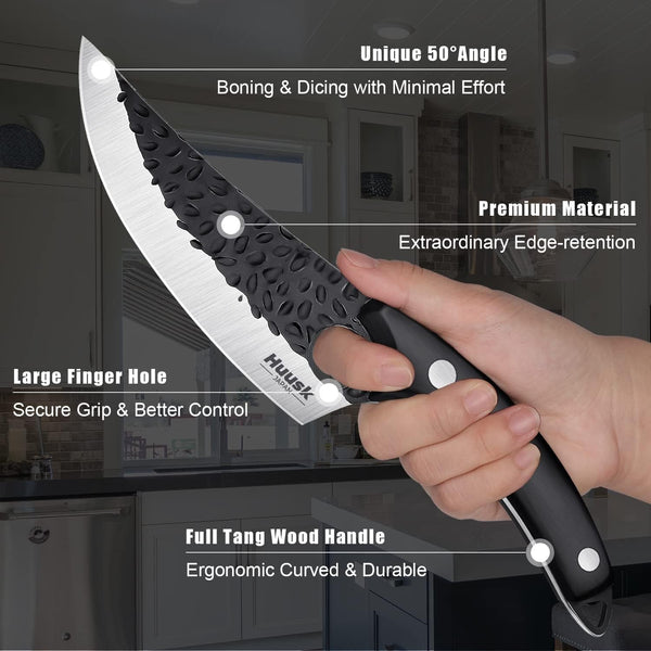 Knives from Japan - Viking Boning Knife for Meat Cutting with Sheath4