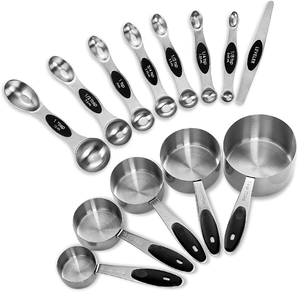 measuring-cups-and-magnetic-measuring-spoons-set-stainless-steel-5-cups-and-7-spoons-black
