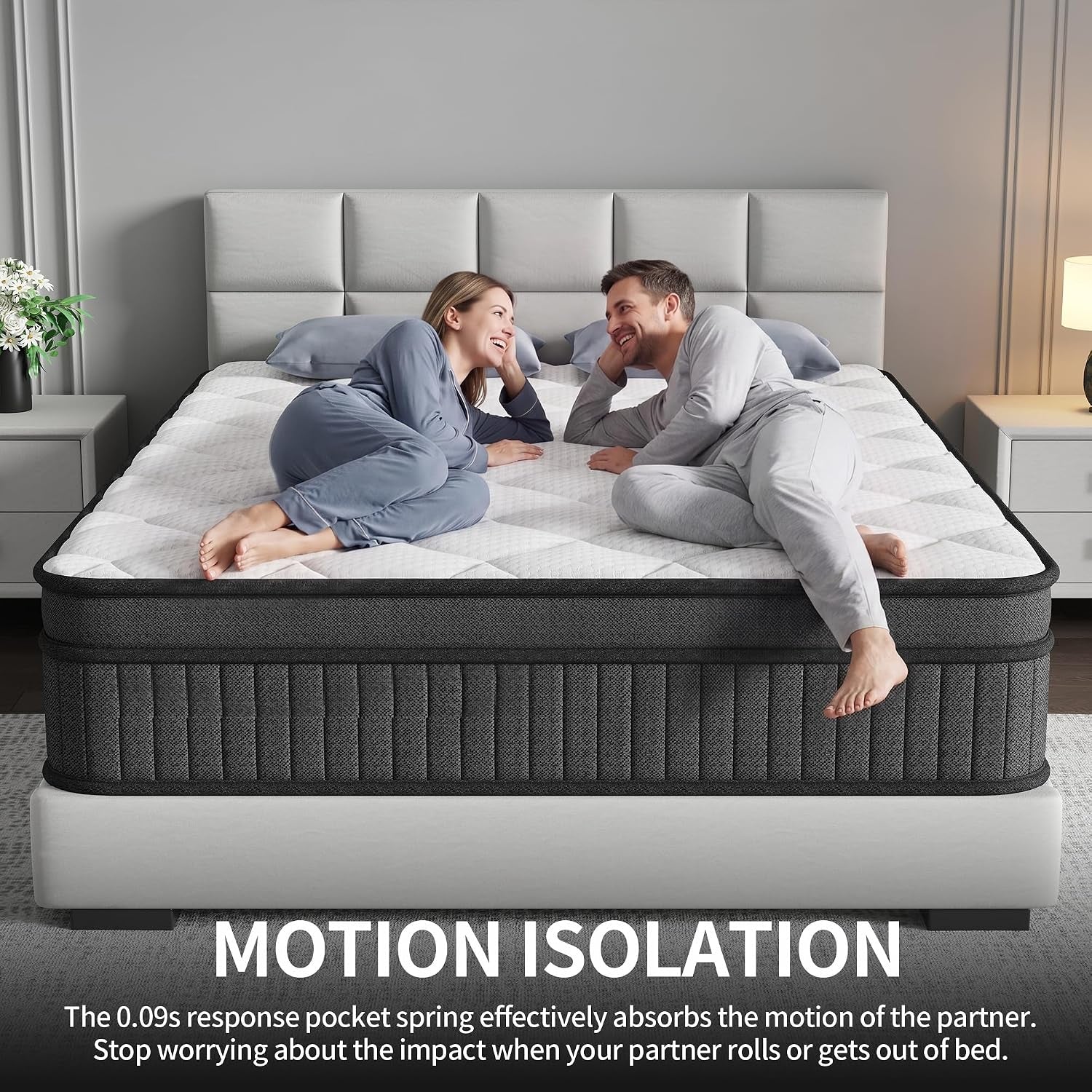 12-inch-queen-size-mattress-individually-wrapped-pocket-spring-mattress-in-a-box-medium-firm-breathable-skin-friendly-knit-cover-with-fireproof-sponge-pressure-relief-motion-isolation-white
