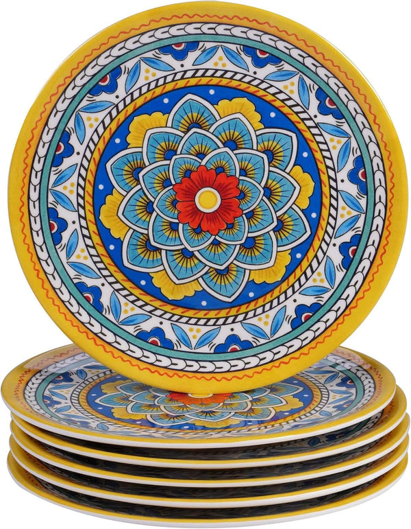 Portofino 12 Piece Melamine Dinnerware Set, Service for 4, Multi Colored4