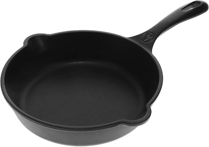 8-Inch Cast Iron Skillet, Pre-Seasoned Cast-Iron Frying Pan with Long Handle, Made in Colombia1