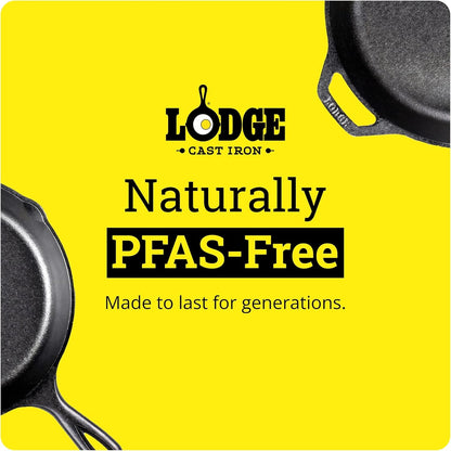Cast Iron Wok with Dual Loop Handles, PFAS Free, 14 Inches | Pfas-Free Cast Iron Wok for Stir Fry, Searing & Everyday Cooking, Oven & Stovetop Safe, Non-Toxic & Durable5