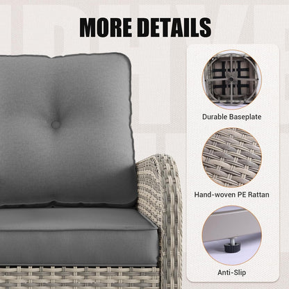 Outdoor Patio Furniture Set PE Wicker Rattan Outdoor Sectional Sofa8