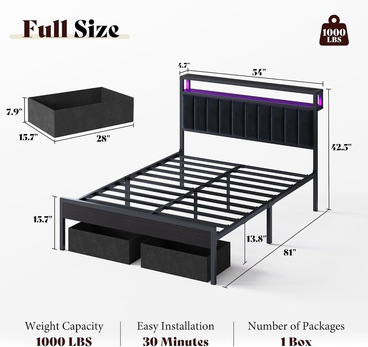 full-bed-frame-with-led-lights-2-tier-storage-headboard