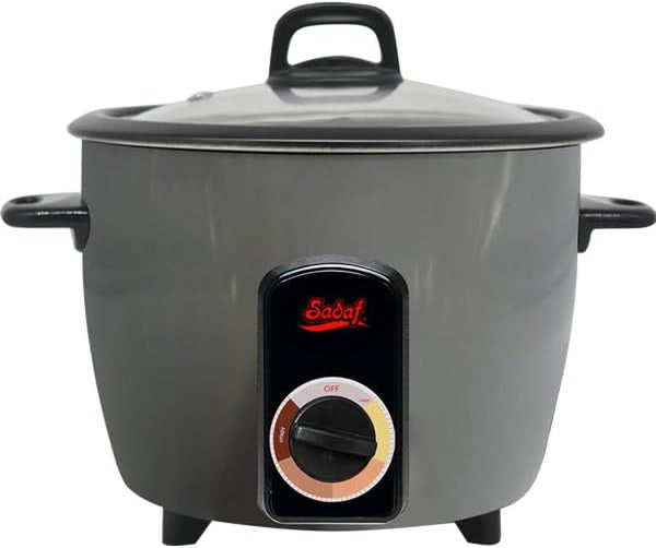 One-Touch Automatic Rice Cooker – Electric Persian Rice & Tahdig Cooker - Non-Stick Inner Pot & Auto Shut-Off - Easy to Use Rice Maker - Middle Eastern Cuisine - 4 Cups1