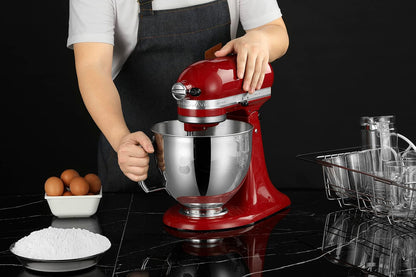 5 QT Stainless Steel Mixer Bowl Compatible with KITCHENAID TILT-HEAD STAND MIXERS 4.5-Quart (4.3 L) and 5-Quart (4.7 L) (Stainless Steel Polished)3