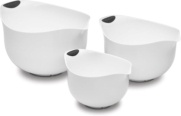Set of 3 Bpa-Free Mixing Bowls, White1