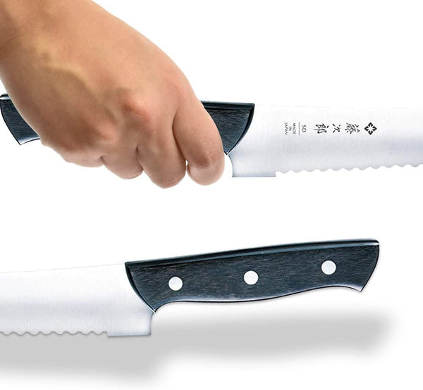 JAPAN Hand Made Chef Bread Knife Slicer Cutter, 10.6" Blade - Reinforced Laminated Material4