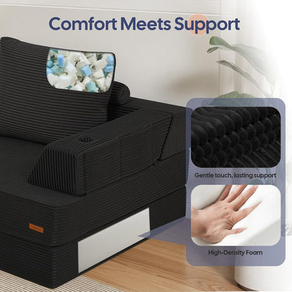 Folding Sofa Bed, Foldable Couch for Bedroom8