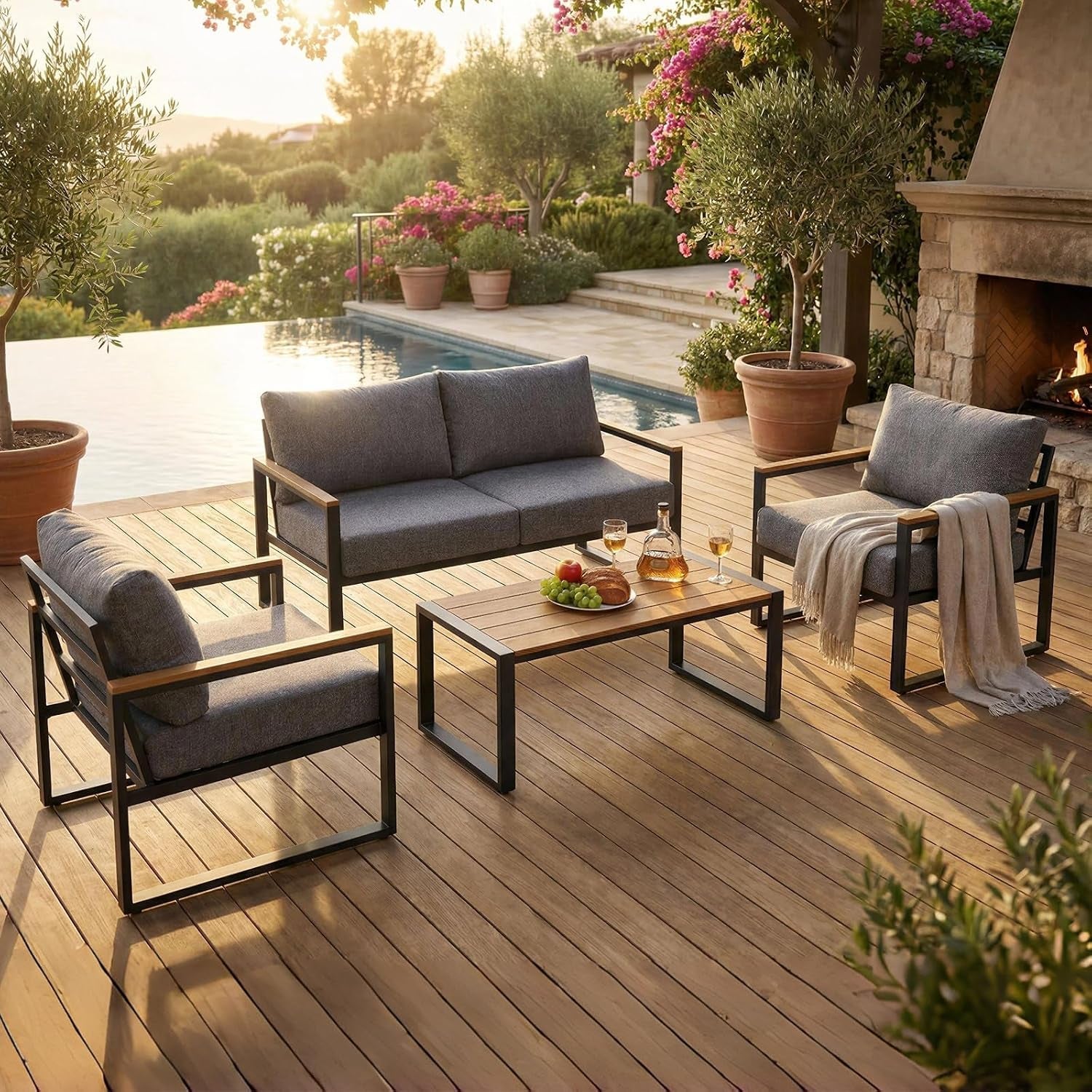 4-piece-metal-patio-conversation-set-deep-seating-outdoor-sofa-with-coffee-table-modern-small-space-furniture-for-backyard-deck-poolside-porch-gray