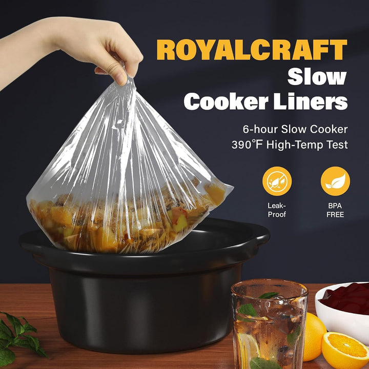 Slow Cooker with 10 Cooking Liners, Triple Slow Cooker Buffet Server 3 Pot Food Warmer for Parties with 3 Spoons ? Lid Rests,Adjustable Temp, 3 * 1.5 Quarts Silver+2