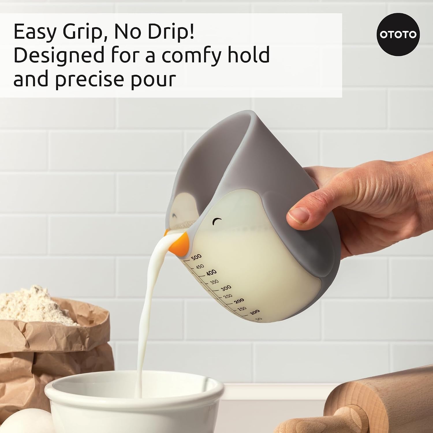 penny-penguin-silicone-measuring-cups-for-cooking-500ml-cute-measuring-cups-for-baking-bpa-free-microwave-safe-penguin-gifts-cute-kitchen-accessories-funny-white-elephant-gifts