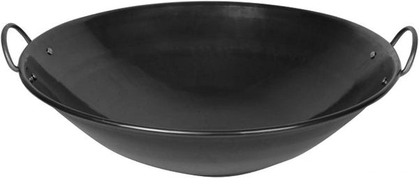 '- 19-Inch Steel Wok with Curved Rim - Traditional Stir Fry Pan for Chinese Japanese and Cantonese Cooking Ideal for Grilling Frying and Steaming Made in Taiwan1