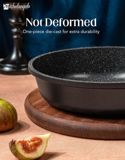 Nonstick Frying Pan - 8-Inch Non Stick Small Frying Pan with Silicone Handle | Easy to Clean, All Stovetops Compatible, Durable for Use6