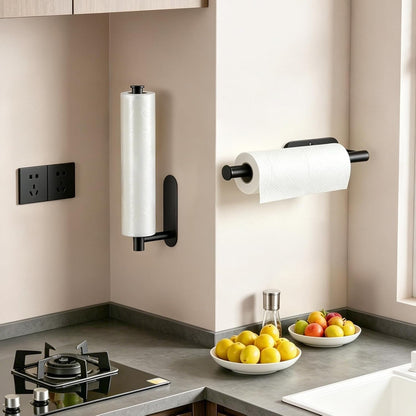 2-Pack Paper Towel Holder for Kitchen, Self-Adhesive & Drilling Mount8