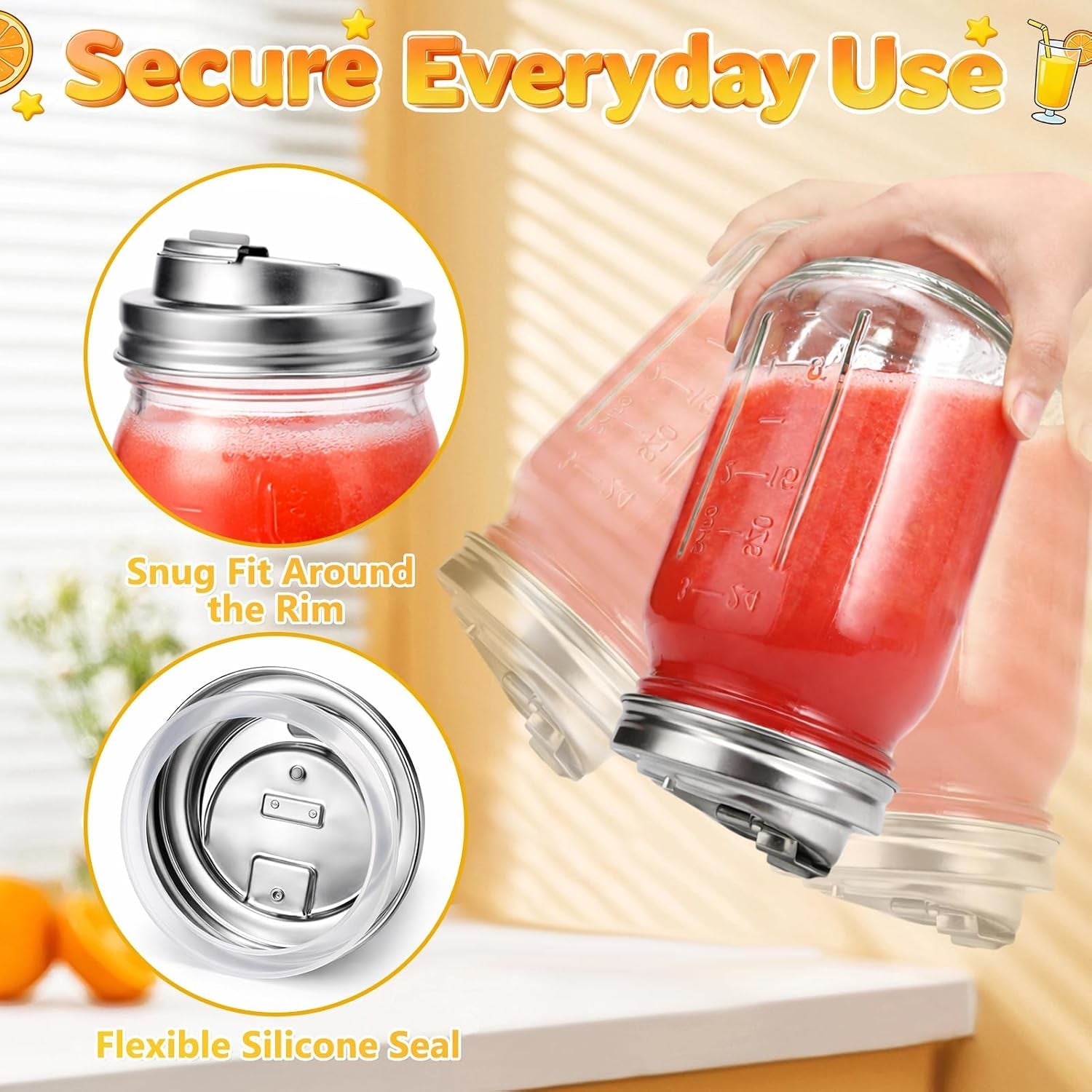 wide-mouth-mason-jar-drinking-lids-stainless-steel-sip-lid-2-pcs-mason-jar-drink-lids-for-iced-coffee-smoothies-cold-drinks-leak-resistant-reusable-heavy-duty-metal