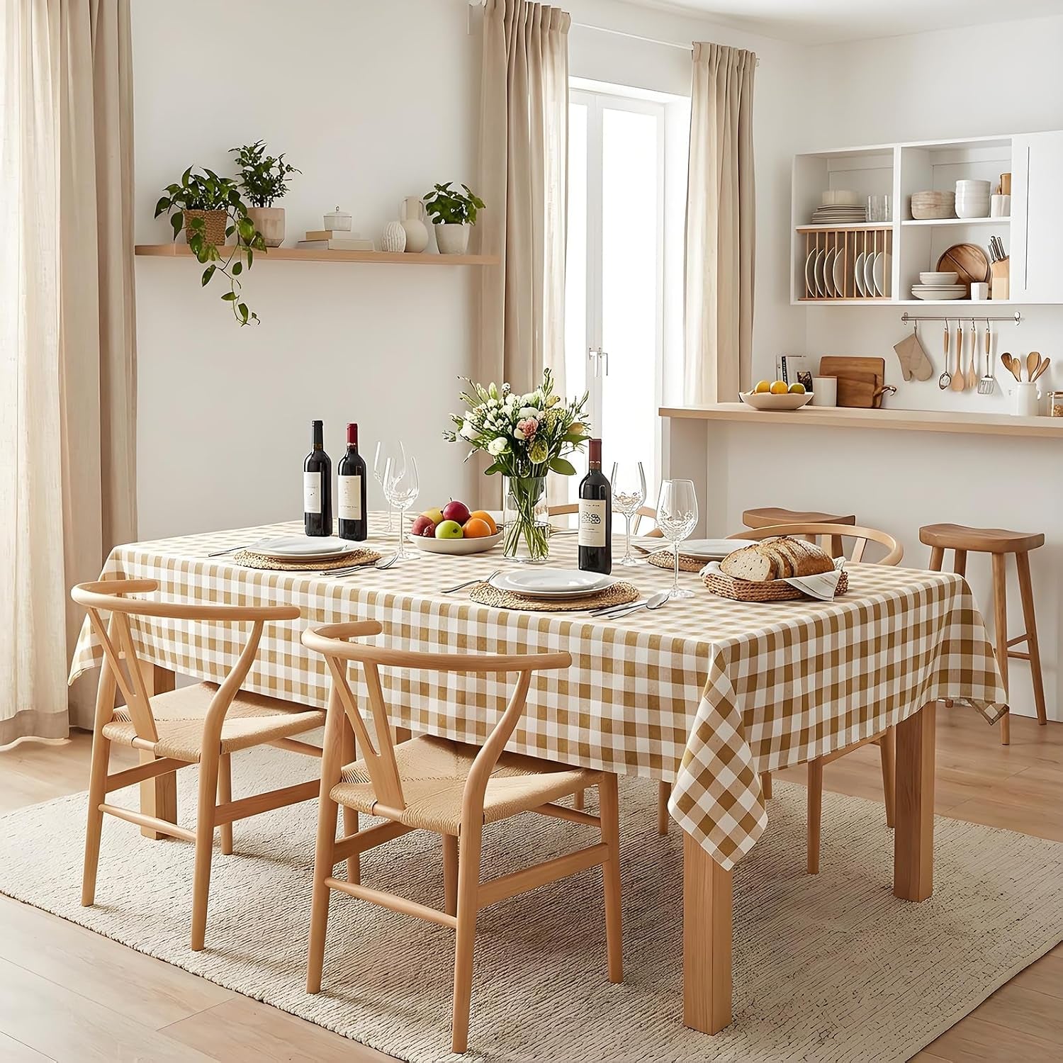 52-x-70-checkered-tablecloth-disposable-vinyl-tablecloths-with-flannel-backing-wipeable-spillproof-plastic-table-cover-pvc-waterproof-table-cloth-for-indoor-outdoor